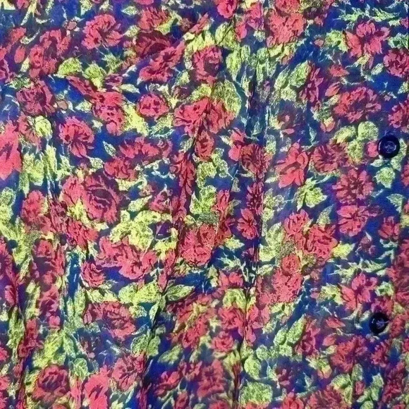 FREE PEOPLE Floral Sheer Blouse - Picture 4 of 5